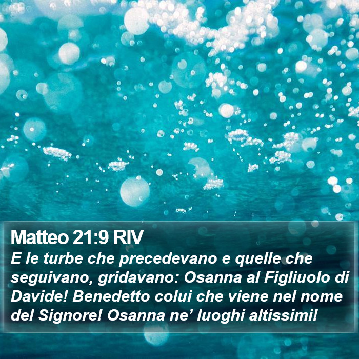 Matteo 21:9 RIV Bible Study