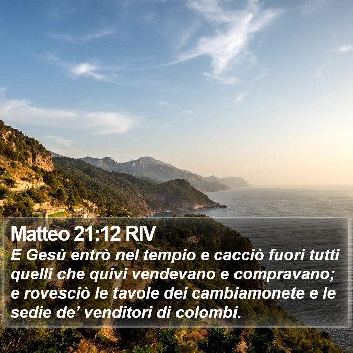 Matteo 21:12 RIV Bible Study