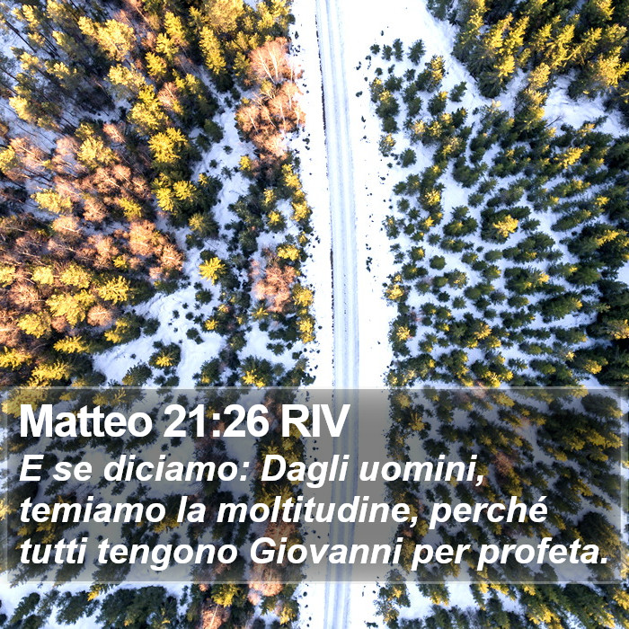 Matteo 21:26 RIV Bible Study