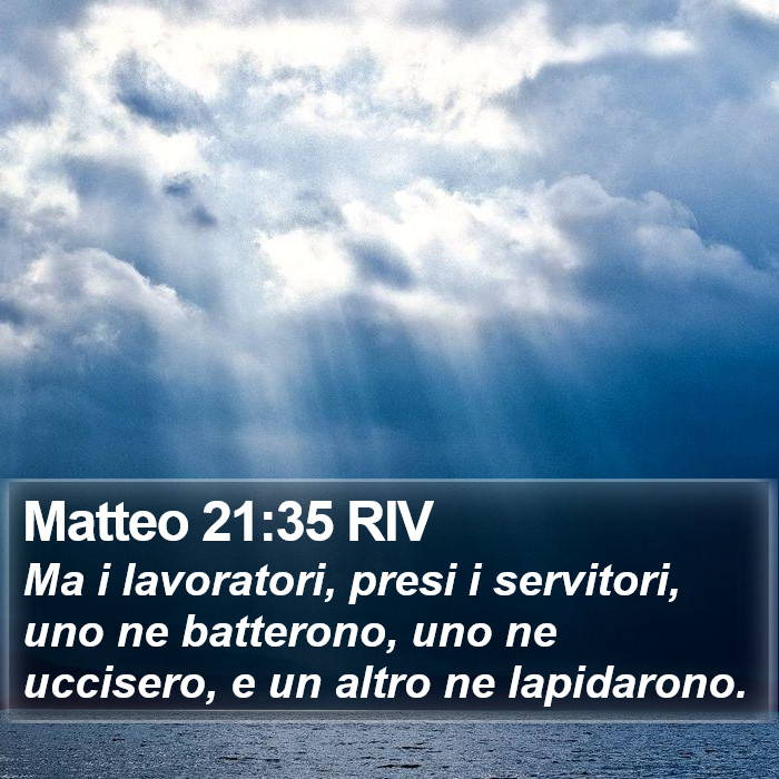 Matteo 21:35 RIV Bible Study