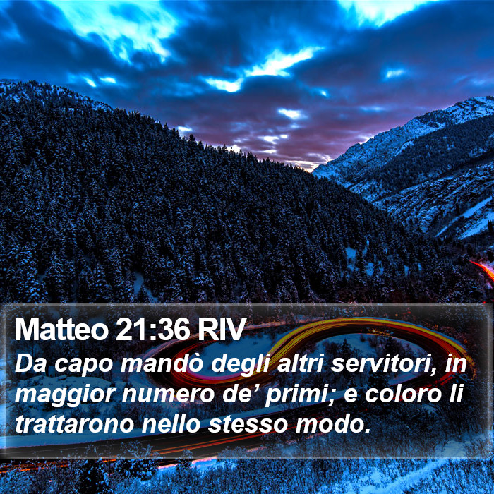 Matteo 21:36 RIV Bible Study