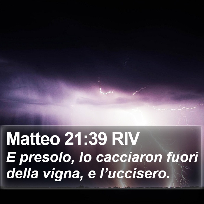 Matteo 21:39 RIV Bible Study