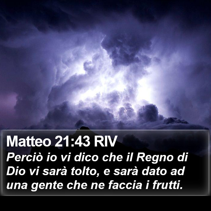 Matteo 21:43 RIV Bible Study