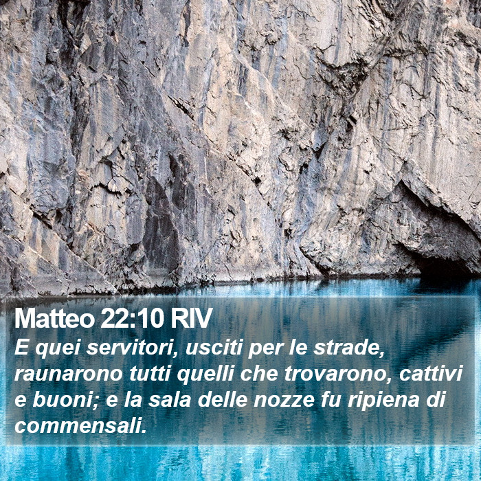 Matteo 22:10 RIV Bible Study