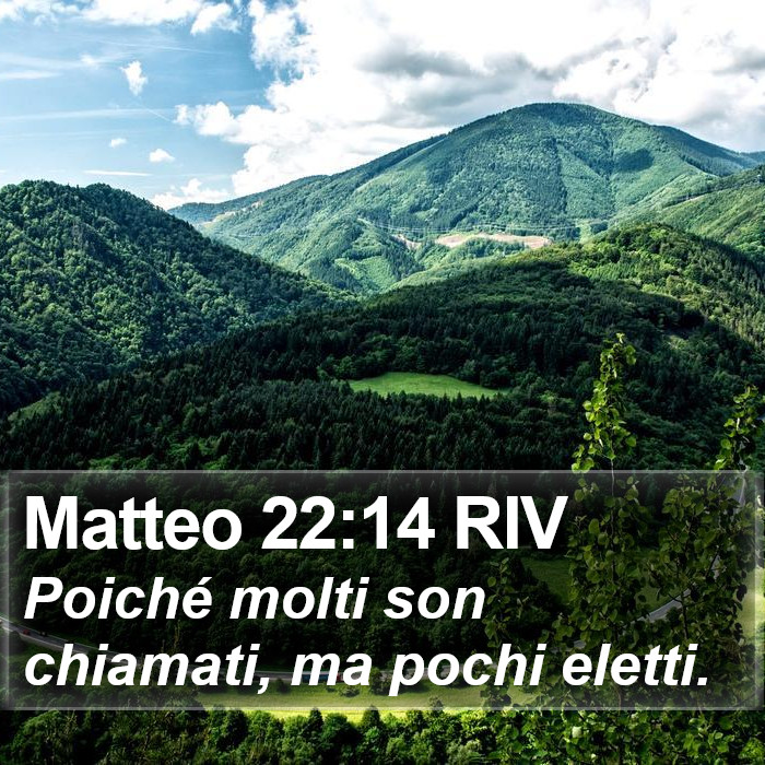 Matteo 22:14 RIV Bible Study