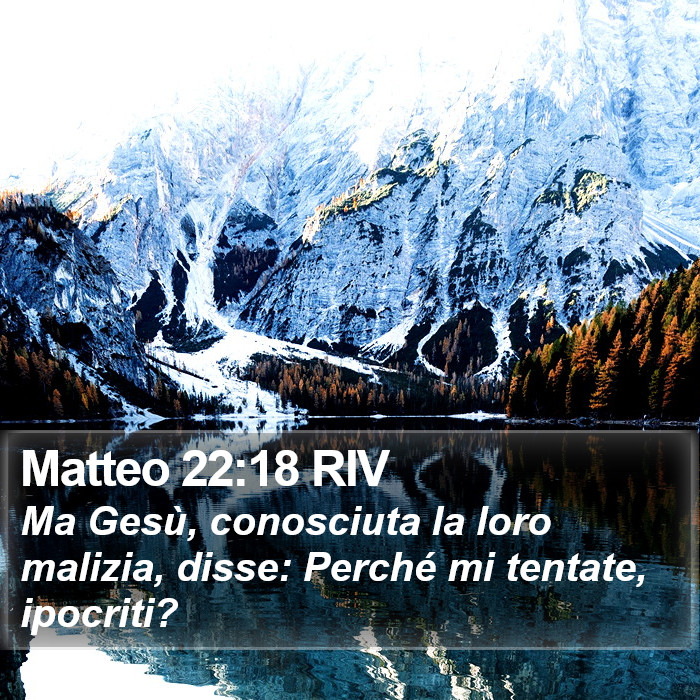 Matteo 22:18 RIV Bible Study