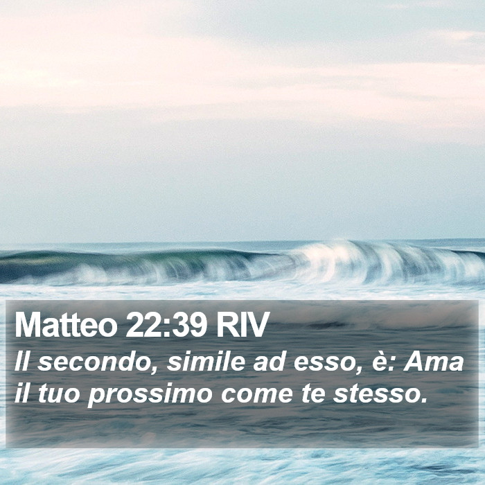 Matteo 22:39 RIV Bible Study