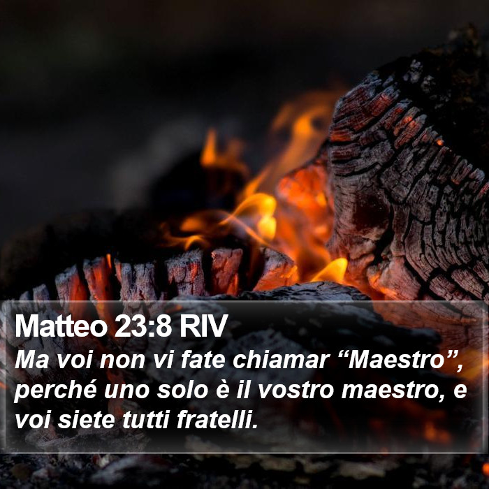 Matteo 23:8 RIV Bible Study