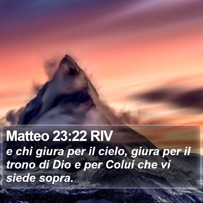 Matteo 23:22 RIV Bible Study