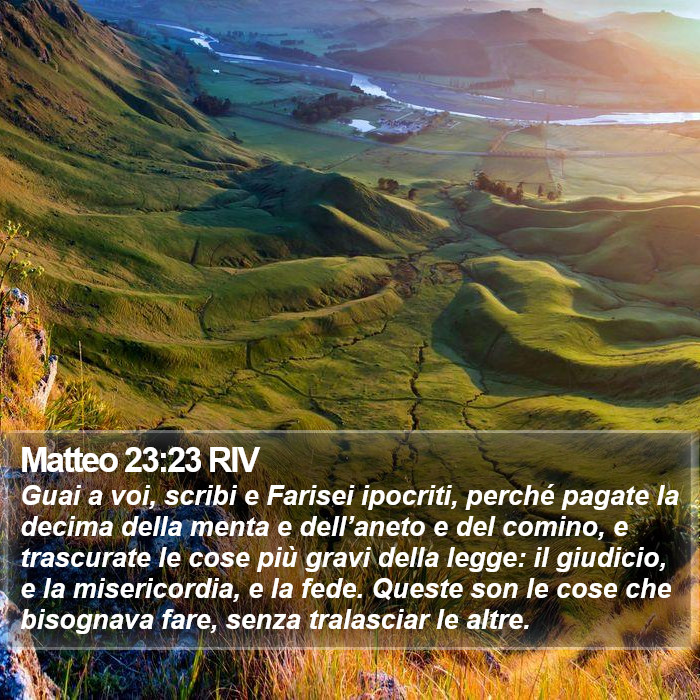 Matteo 23:23 RIV Bible Study