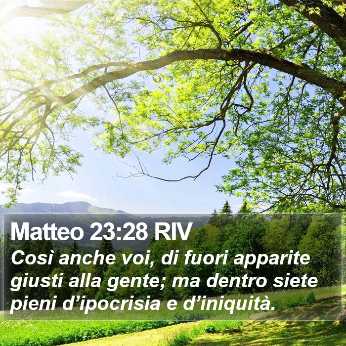 Matteo 23:28 RIV Bible Study