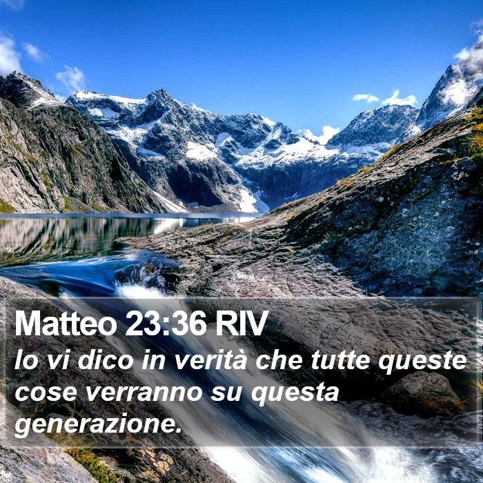 Matteo 23:36 RIV Bible Study