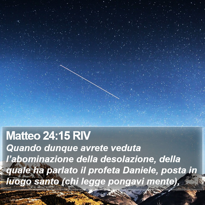 Matteo 24:15 RIV Bible Study