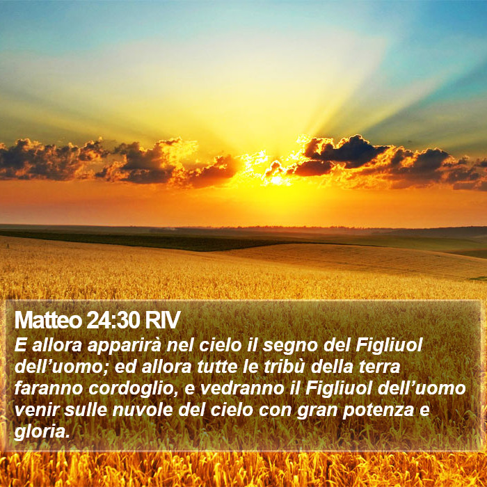 Matteo 24:30 RIV Bible Study