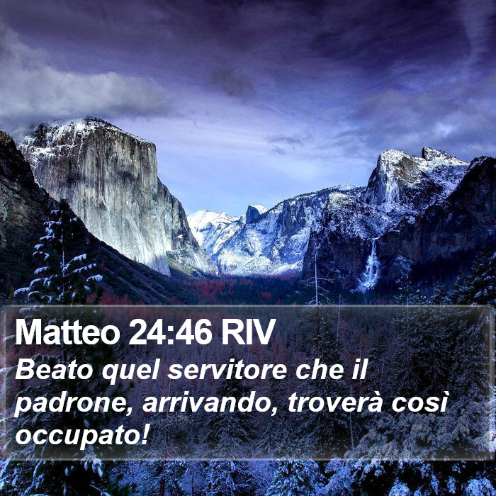 Matteo 24:46 RIV Bible Study