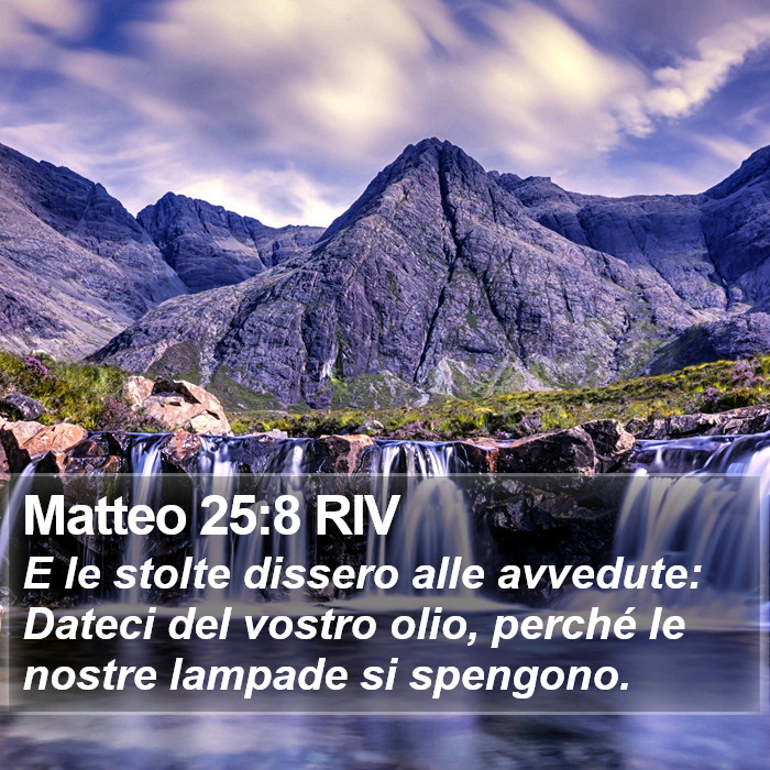 Matteo 25:8 RIV Bible Study