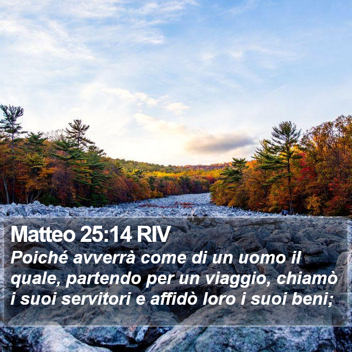 Matteo 25:14 RIV Bible Study