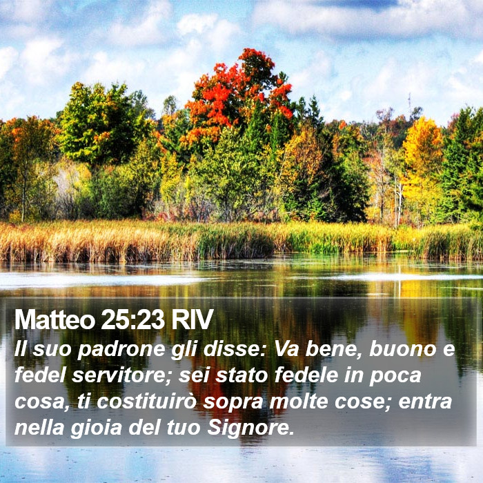 Matteo 25:23 RIV Bible Study