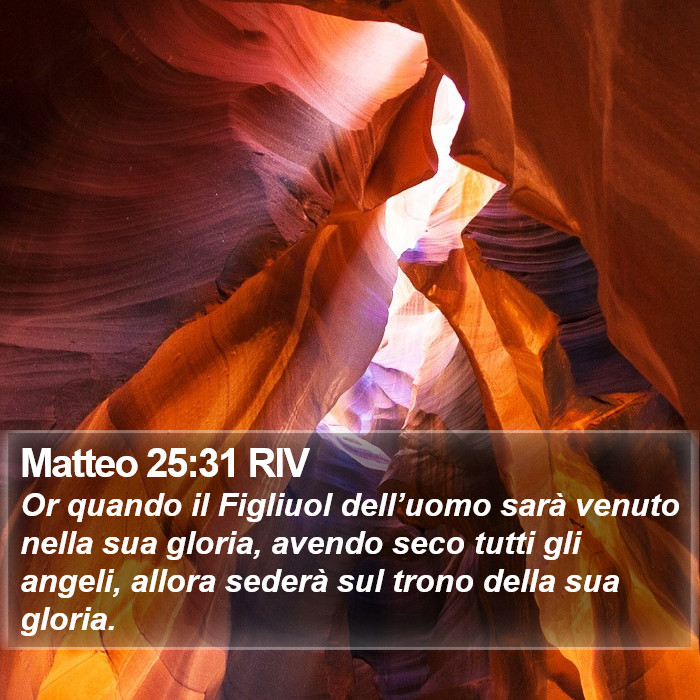 Matteo 25:31 RIV Bible Study