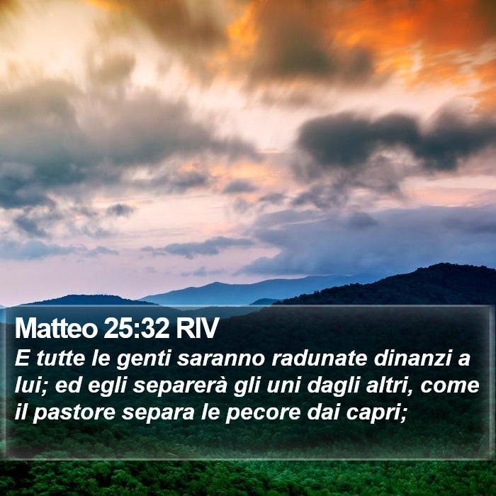 Matteo 25:32 RIV Bible Study