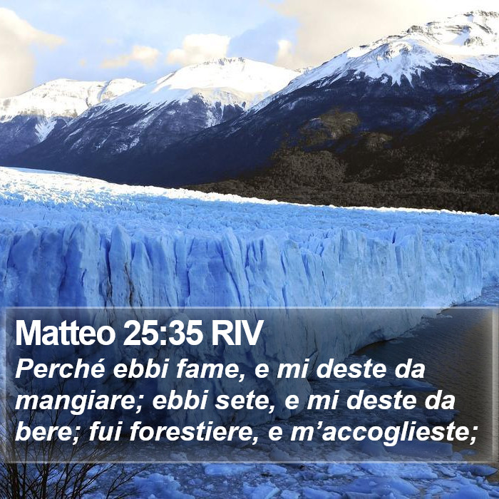 Matteo 25:35 RIV Bible Study