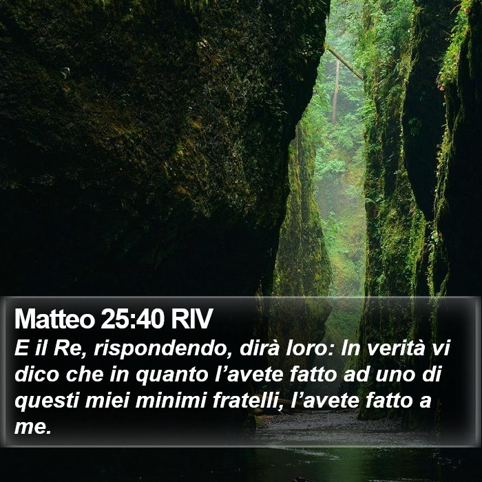 Matteo 25:40 RIV Bible Study