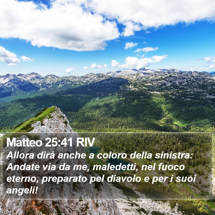 Matteo 25:41 RIV Bible Study