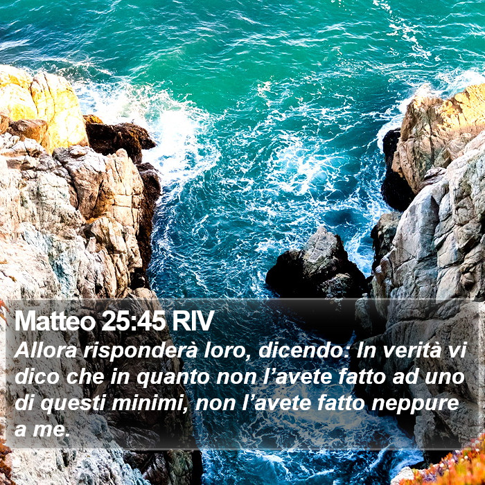 Matteo 25:45 RIV Bible Study