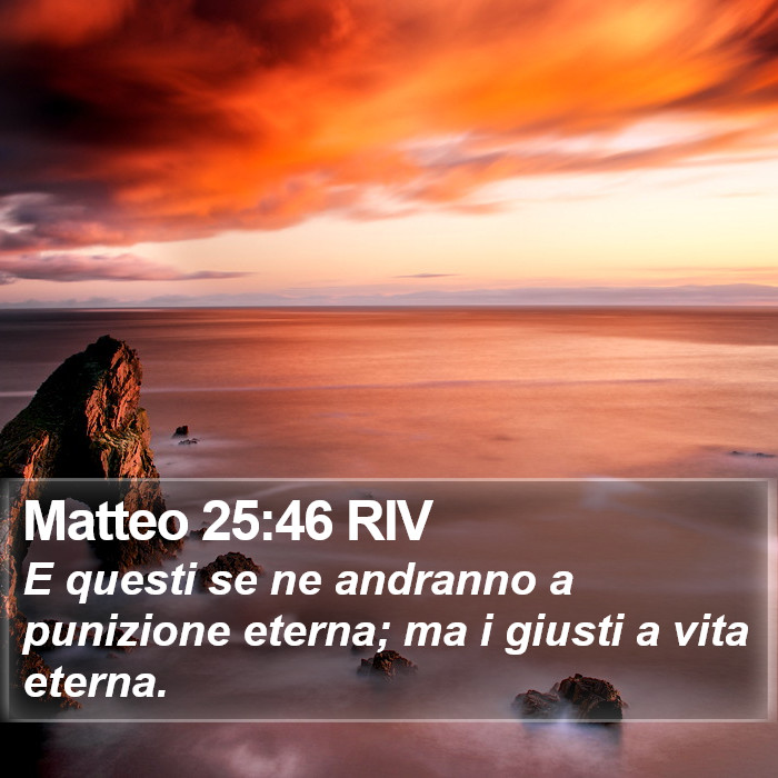 Matteo 25:46 RIV Bible Study