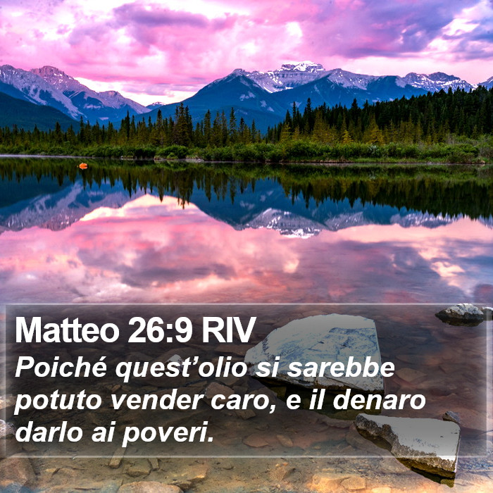 Matteo 26:9 RIV Bible Study