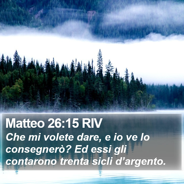 Matteo 26:15 RIV Bible Study