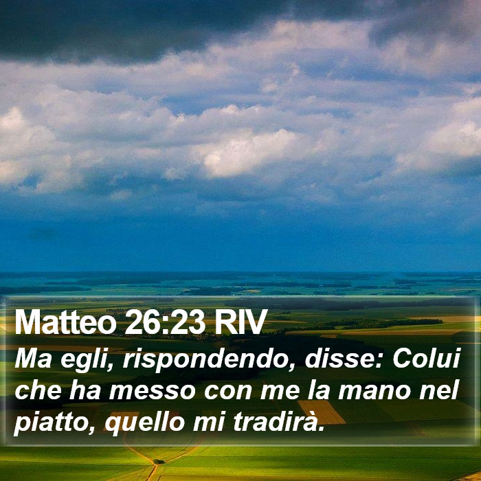 Matteo 26:23 RIV Bible Study