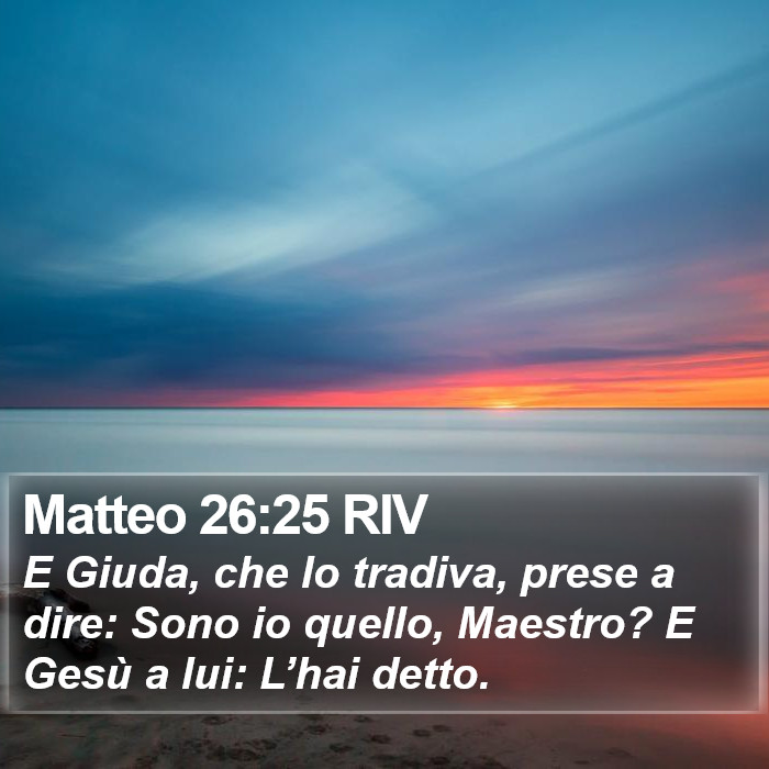 Matteo 26:25 RIV Bible Study