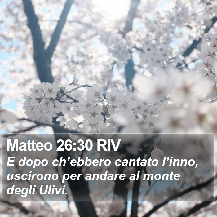 Matteo 26:30 RIV Bible Study