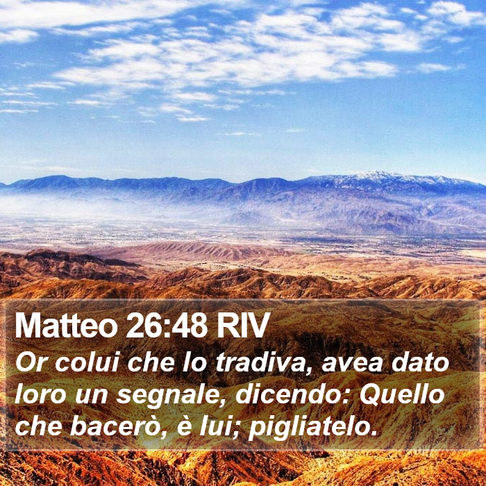 Matteo 26:48 RIV Bible Study