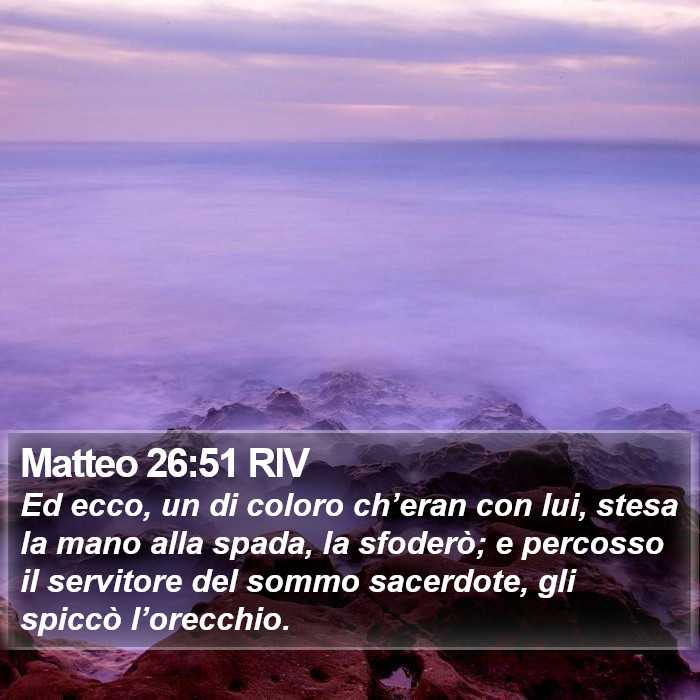 Matteo 26:51 RIV Bible Study