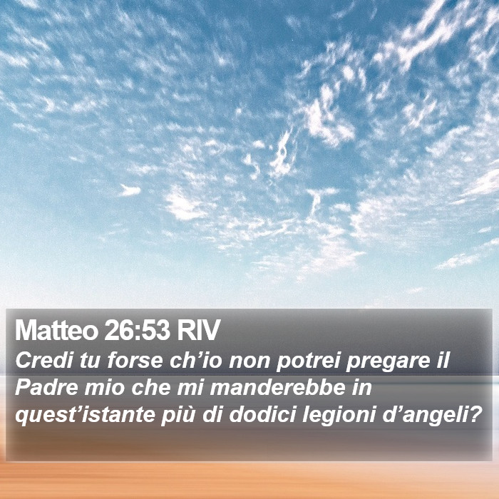 Matteo 26:53 RIV Bible Study