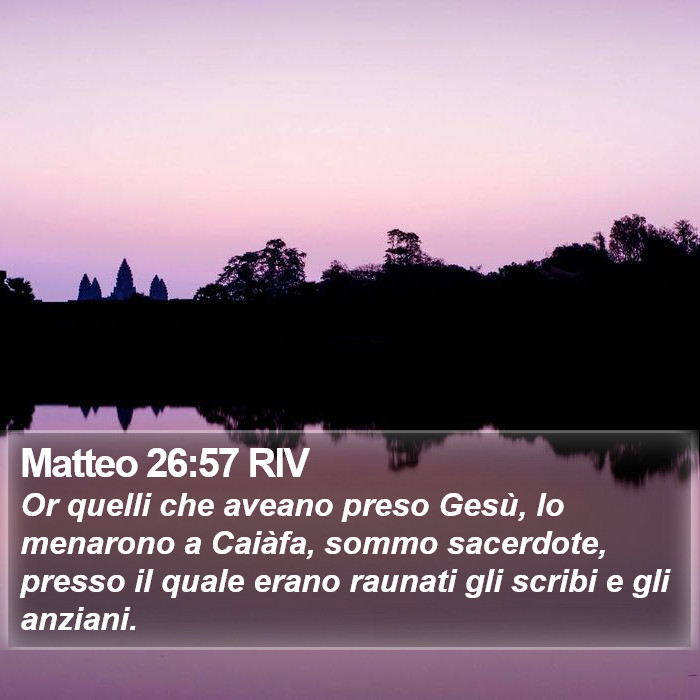 Matteo 26:57 RIV Bible Study