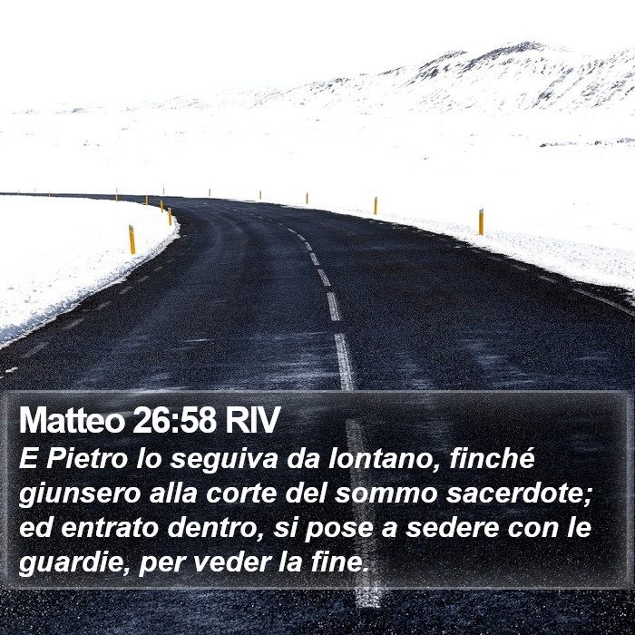 Matteo 26:58 RIV Bible Study