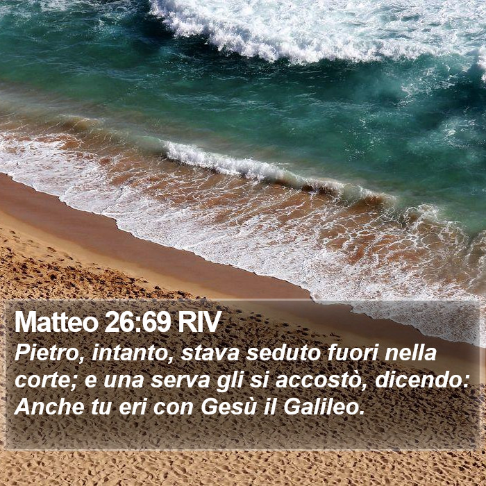 Matteo 26:69 RIV Bible Study