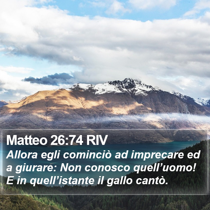 Matteo 26:74 RIV Bible Study
