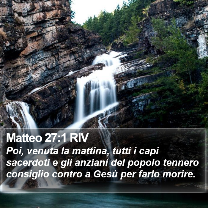 Matteo 27:1 RIV Bible Study