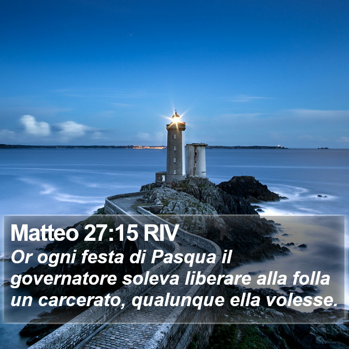 Matteo 27:15 RIV Bible Study