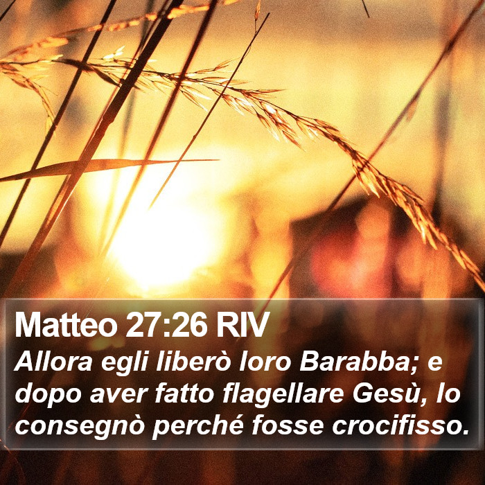 Matteo 27:26 RIV Bible Study