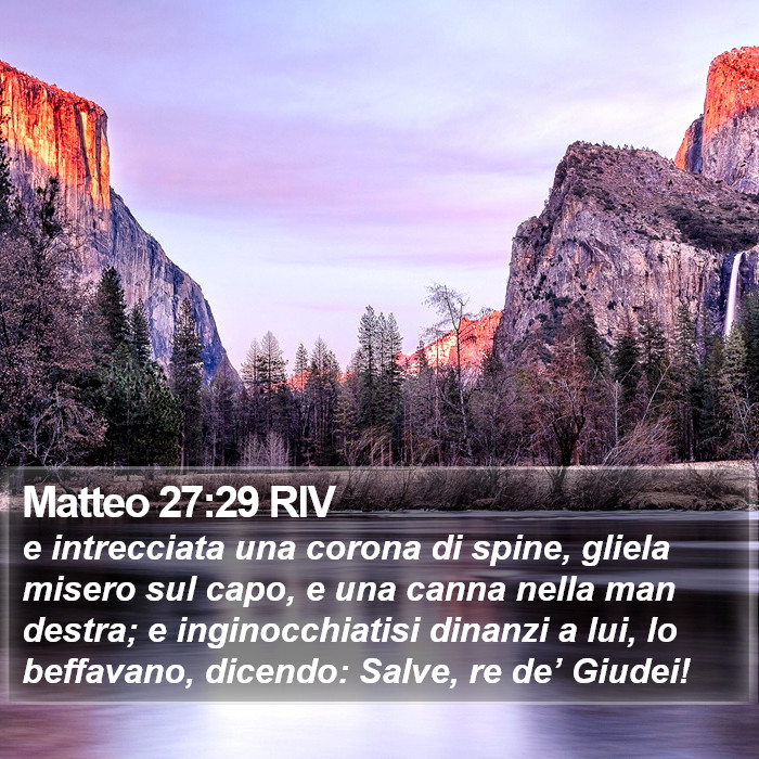 Matteo 27:29 RIV Bible Study