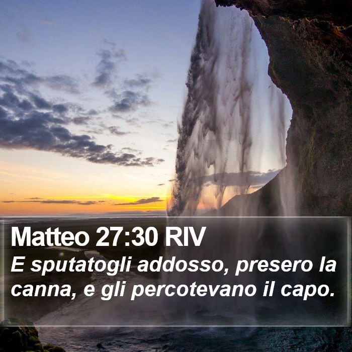 Matteo 27:30 RIV Bible Study