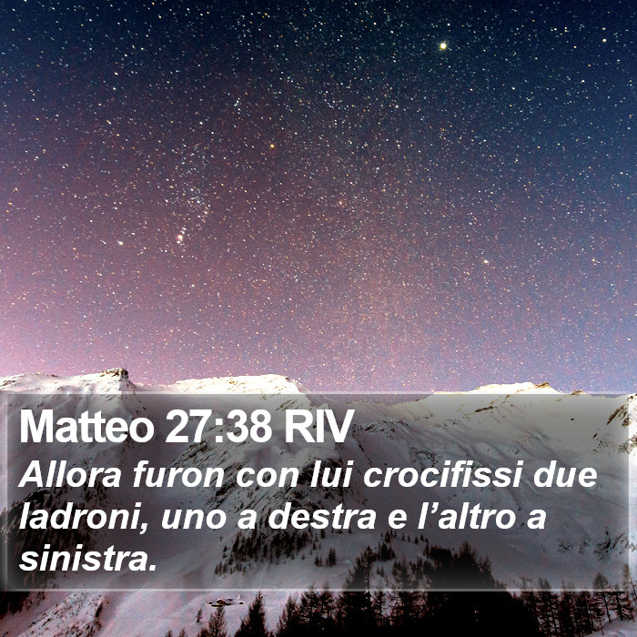 Matteo 27:38 RIV Bible Study