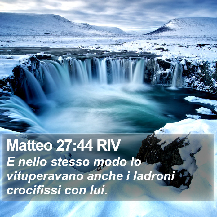 Matteo 27:44 RIV Bible Study