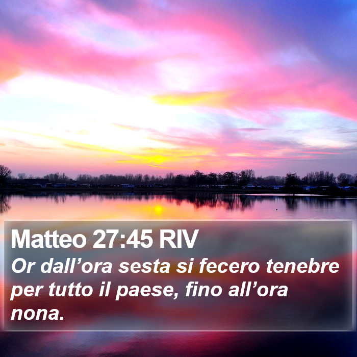 Matteo 27:45 RIV Bible Study