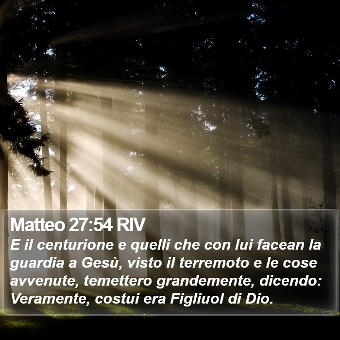 Matteo 27:54 RIV Bible Study